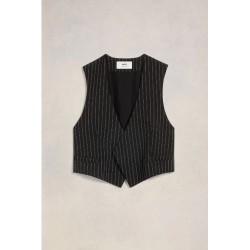 Ami Sleeveless Jacket Black