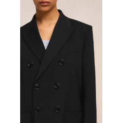 Ami Double Breasted Blazer In Black