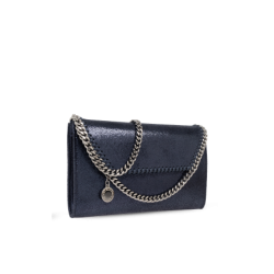 Stella Mccartney Navy Blue ‘Falabella’ Clutch