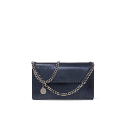 Stella Mccartney Navy Blue ‘Falabella’ Clutch