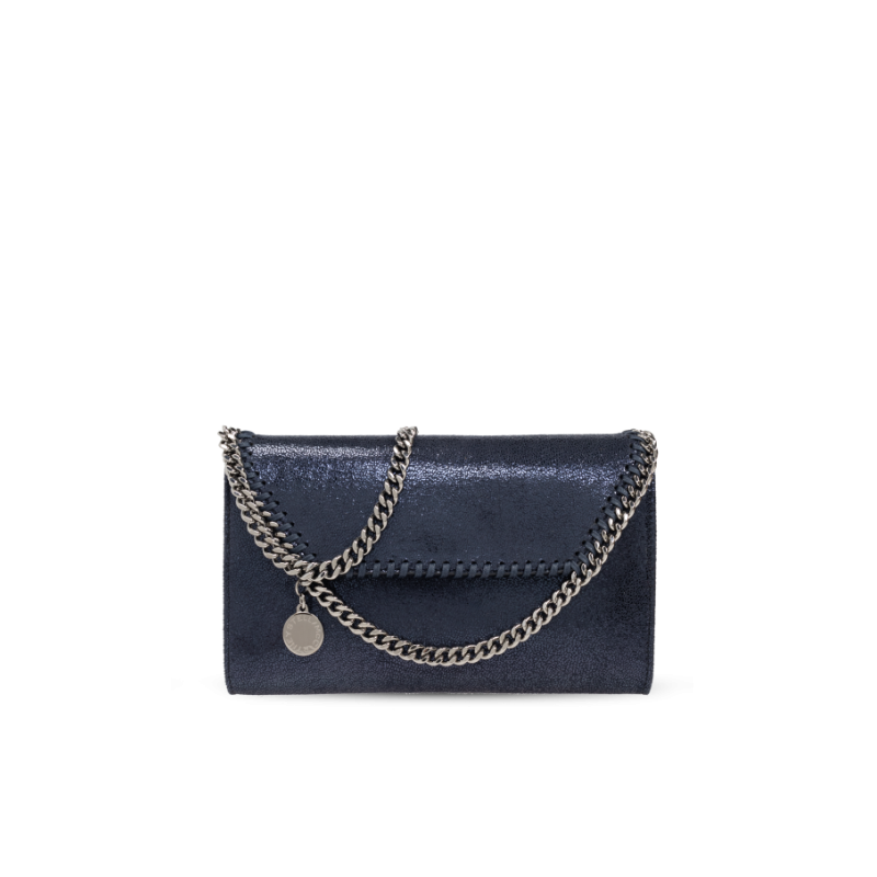 Stella Mccartney Navy Blue ‘Falabella’ Clutch