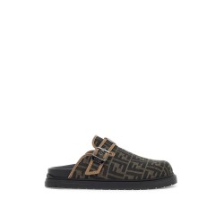 'ff jacquard fabric slip-on