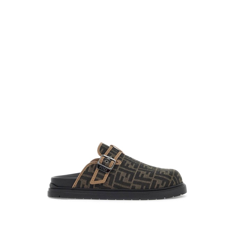 'ff jacquard fabric slip-on