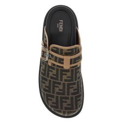 'ff jacquard fabric slip-on