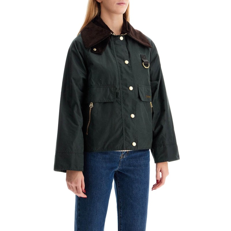 a-line cotton waxed jacket