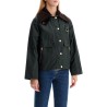 a-line cotton waxed jacket