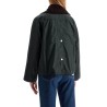 a-line cotton waxed jacket