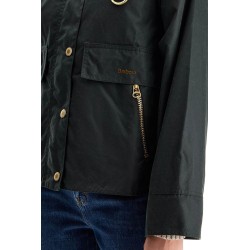 a-line cotton waxed jacket