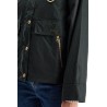 a-line cotton waxed jacket