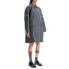 waterproof technical wool coat with rwb stripes