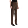 low-waisted slim fit pants