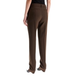 low-waisted slim fit pants