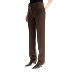 low-waisted slim fit pants