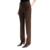 low-waisted slim fit pants