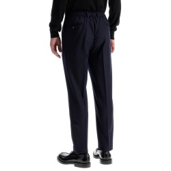 tailored flannel trousers for