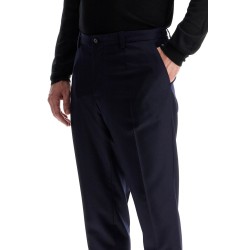 tailored flannel trousers for