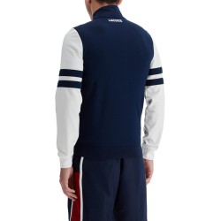 full zip sweatshirt with contrasting sleeves