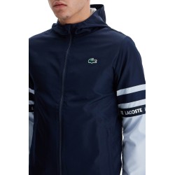 sporty jacket with contrasting sleeves