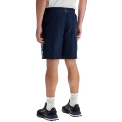 with logo on the bermuda shorts