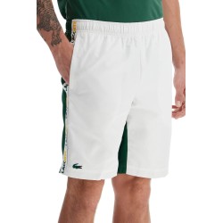 with logo on the bermuda shorts