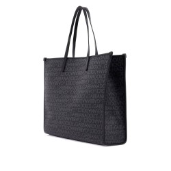 large jacquard-coated tote bag