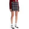 wool twill mini skirt in