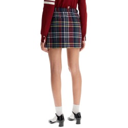 wool twill mini skirt in