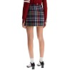 wool twill mini skirt in