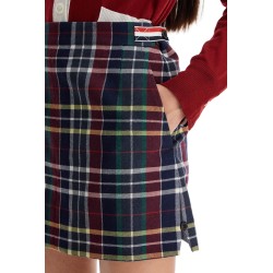 wool twill mini skirt in