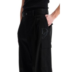 stretch cotton cargo pants for men/w