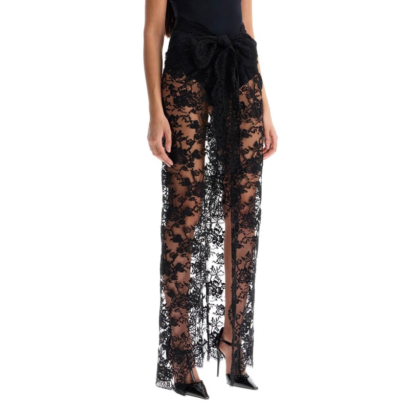 long lace maxi skirt