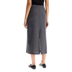 midi skirt with zipper