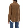 suede leather overshirt for