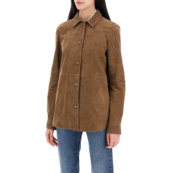 suede leather overshirt for