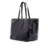 leather punch tote bag with