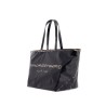 leather punch tote bag with