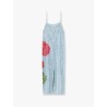 FARM RIO ANTHURIUM FLOWERS MAXI DRESS