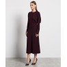 Victoria Beckham Burgundy Midi Dress