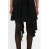 Victoria Beckham Lace Detail Ruffle Mini Dress In Black