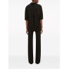 Victoria Beckham Contrast-Stitch Short-Sleeve Shirt