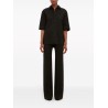 Victoria Beckham Contrast-Stitch Short-Sleeve Shirt