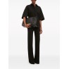 Victoria Beckham Contrast-Stitch Short-Sleeve Shirt