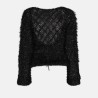 Victoria Beckham Open Back Textured Sweater