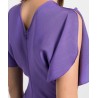 Victoria Beckham Purple Midi Dress