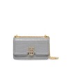 Burberry Elongated Tb Croc Embossed Leather Crossbody Bag