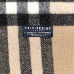 Burberry Merino Wool Cashmere Giant Check Helene Pocket