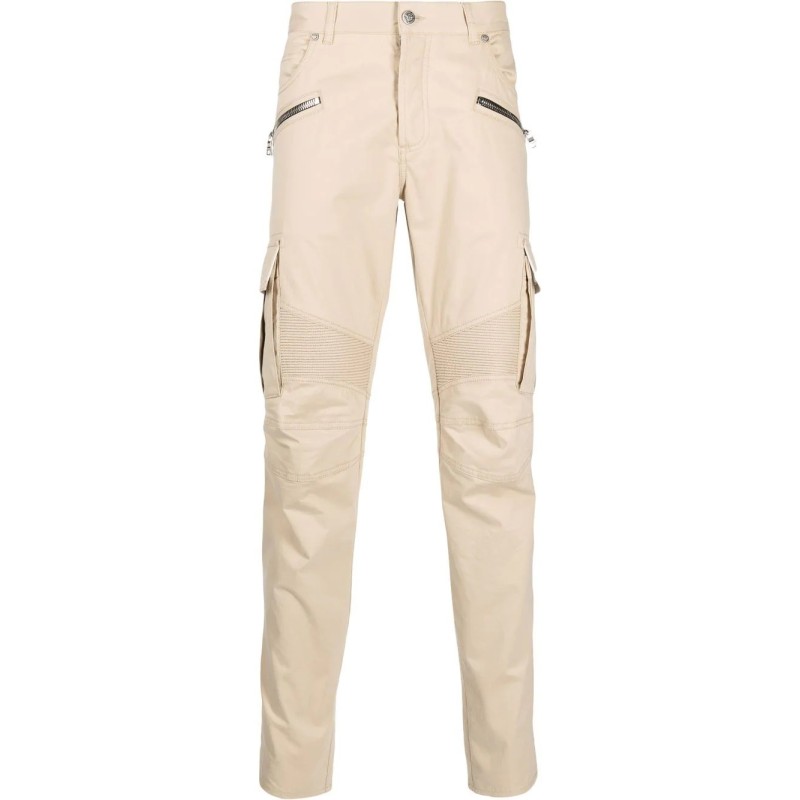 Cargo tapered cotton pants