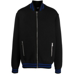 Knitted zipped bomber