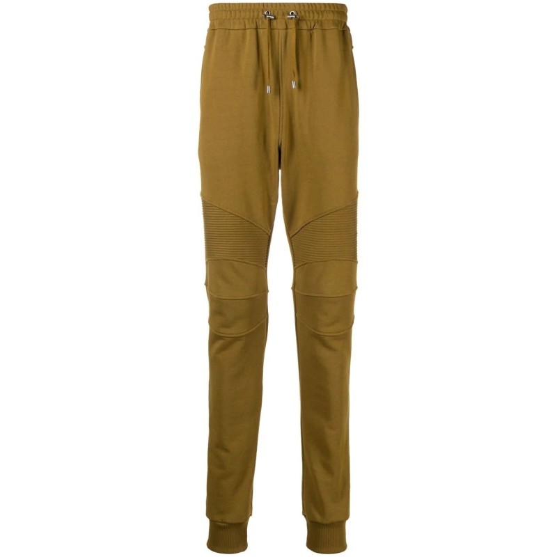 Ribbed balmain flock sweatpant