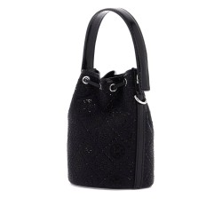 monogram t bucket bag with rhinest